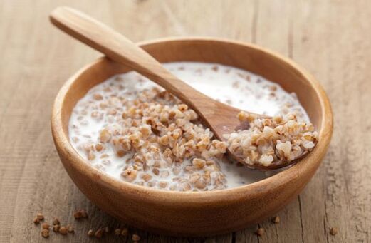 Bokhvete grøt med kefir